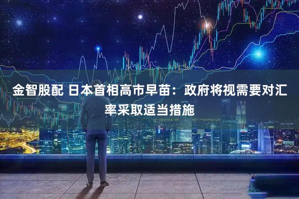 金智股配 日本首相高市早苗：政府将视需要对汇率采取适当措施