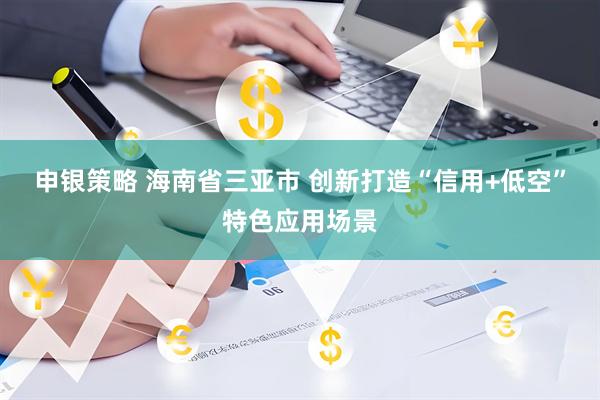 申银策略 海南省三亚市 创新打造“信用+低空”特色应用场景